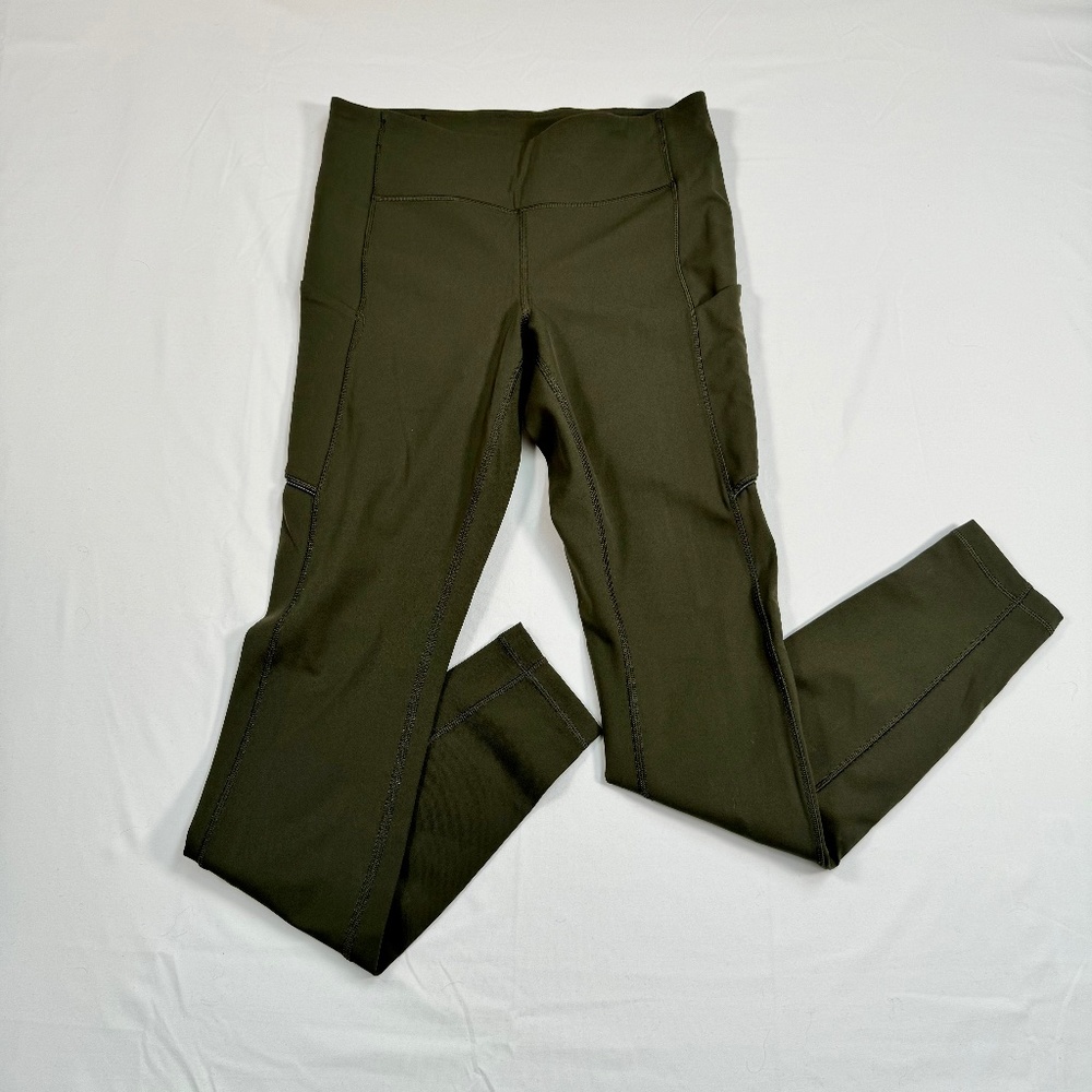 Lululemon Speed Up Tight Full-On Luxtreme 28" Leggings Dark Olive Green Size 6